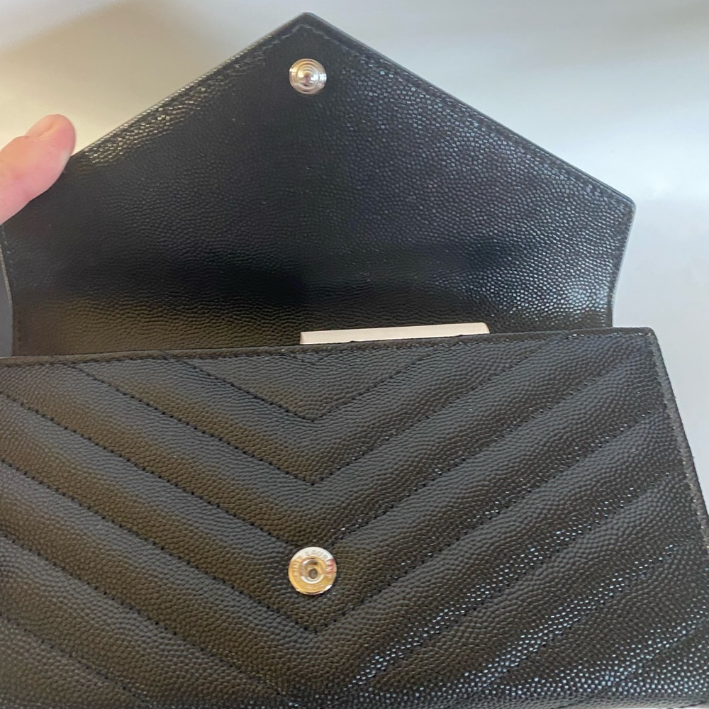 Saint Laurent❤️Monogram Grain de poudre  wallet - Picture 9 of 12